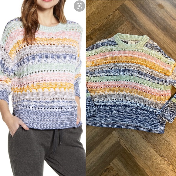 Lou & Grey Colorful Striped Sweater - Picture 1 of 6